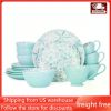 16-Piece Dinnerware Set Sashimi Plate Free Shipping Ceramic Dishes to Eat Tableware Dish Restaurant Plates Dinner Sets Food Bar
